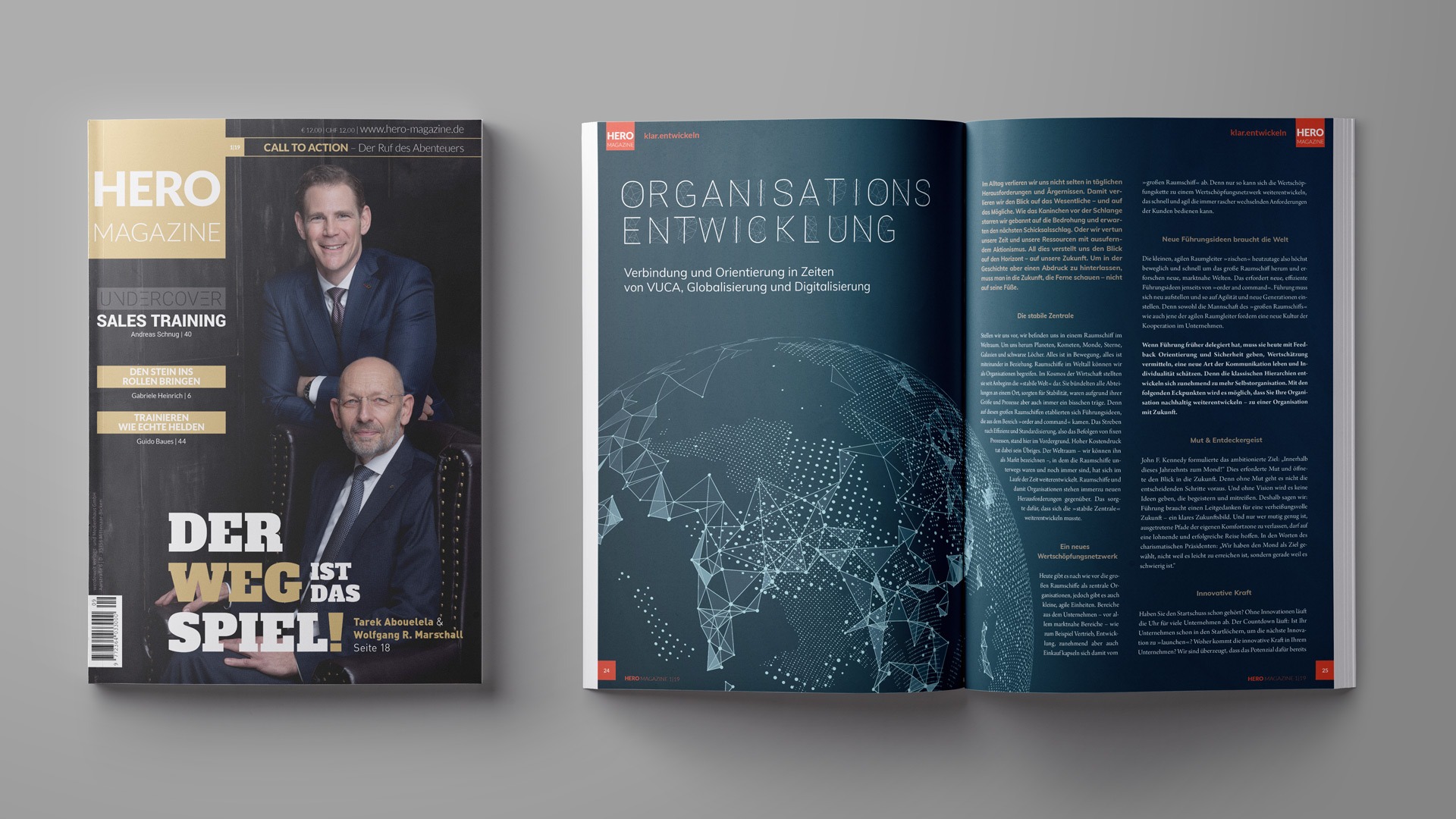 Verbindung und Orientierung in Zeiten von VUCA, Globalisierung und Digitalisierung – mit unserem Artikel aus dem aktuellen HERO MAGAZINE